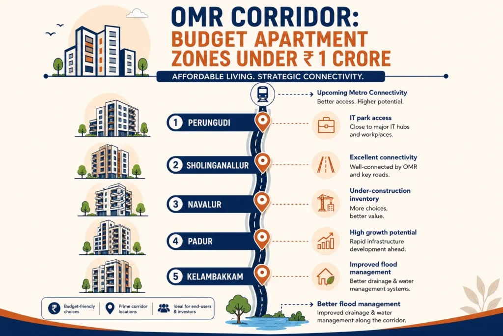 Apartments in OMR under 1 crore: residential towers on the corridor