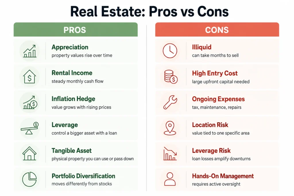 Real estate 101: rental income and appreciation illustration
